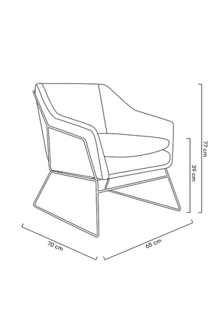 Fotel EMMA VELVET ciemny zielony -        welur, metal