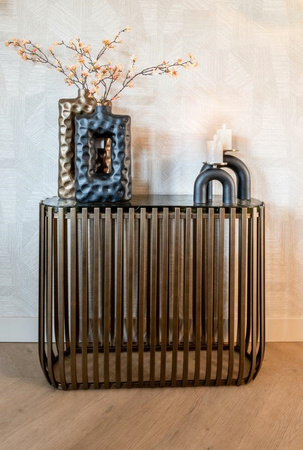 RICHMOND świecznik LIVI L czarno-złoty