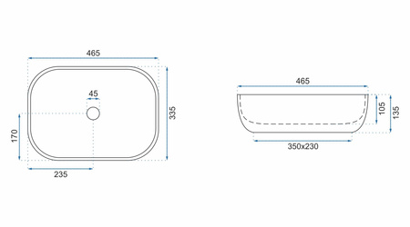 UMYWALKA LIVIA STONE MATT - NABLATOWA