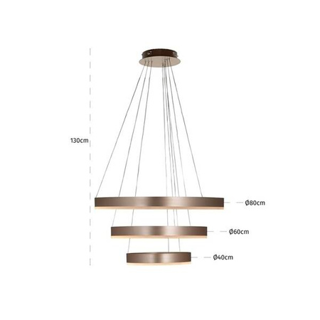 RICHMOND lampa wisząca JENNA GOLD złota