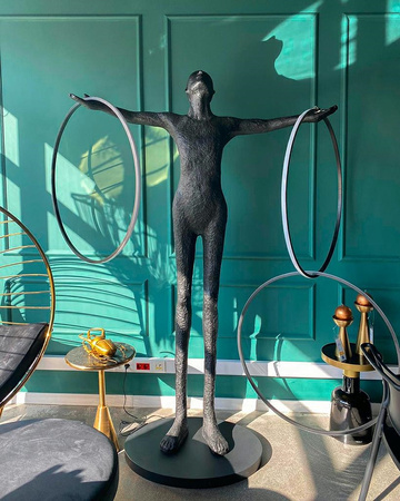 MOOSEE lampa podłogowa HUMAN CIRCULO      włókno szklane