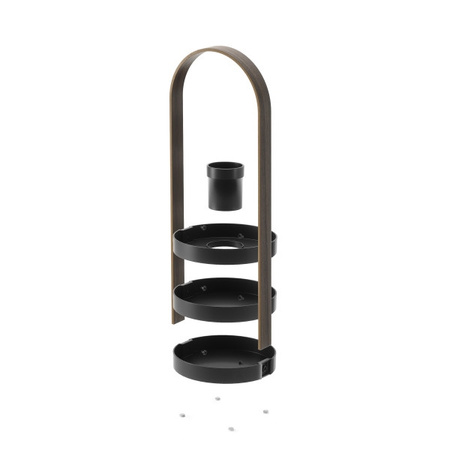 UMBRA organizer na kosmetyki BELLWOOD     czarny / brązowy