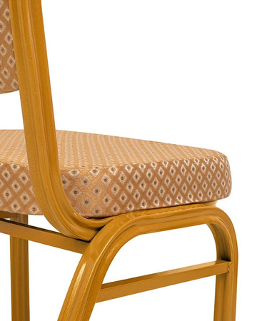 Krzesło bankietowe / konferencyjne HERA   beżowe / złote