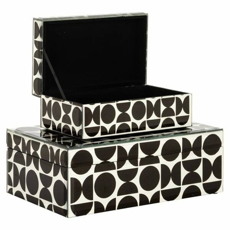 RICHMOND pojemnik na biżuterię VIVIAN S   biało-czarny