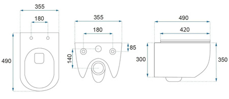 WC - CARLO MINI TORNADO NF BLACK MATT