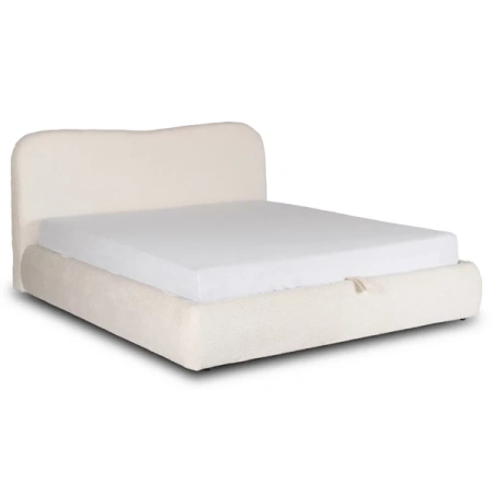 Łóżko 160x200 BRISTOL Kremowe Z Pojemnikiem