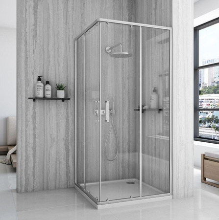 KABINA CITY BRUSH NIKIEL 90X90