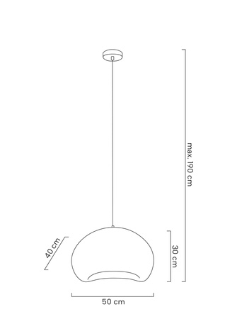 MOOSEE lampa wisząca NEST 50 biała