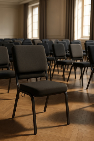 Krzesło bankietowe / konferencyjne SAMOS  czarne