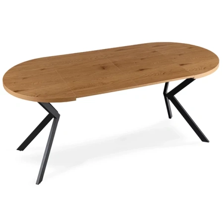 Stół DORIAN 80-160 cm Dąb Złoty/Czarny