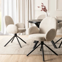 Krzesło Obrotowe MUSSO Beżowe