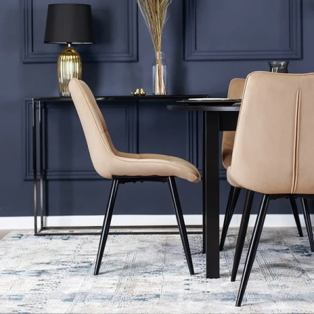 Krzesło RIO Beżowe Welurowe