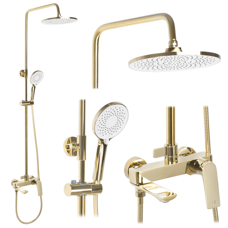 ZESTAW NATRYSKOWY AVALON ZŁOTY