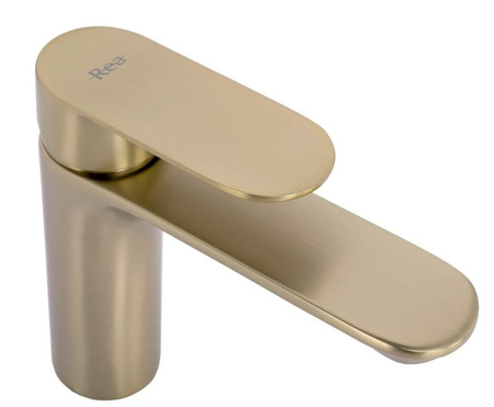 BATERIA UMYWALKOWA DROP ZŁOTA SZCZOTKOWANA NISKA