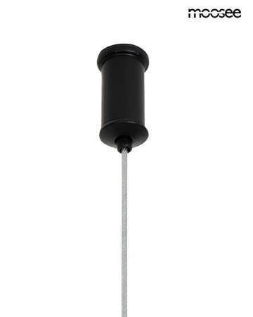 MOOSEE lampa wisząca ALURE OVAL 120       czarna/mleczna