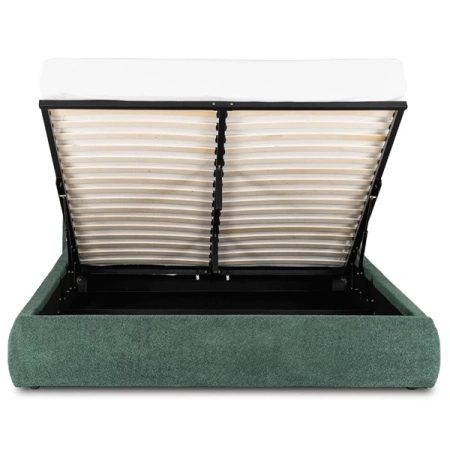 Łóżko 160x200 BRISTOL Zielone Z Pojemnikiem