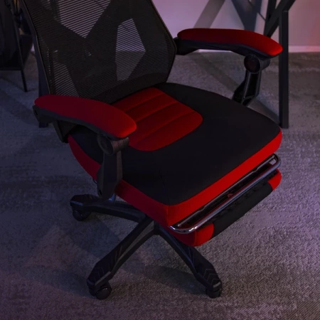 Fotel Obrotowy BING Czarny/czerwony