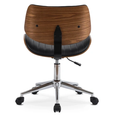 Fotel Obrotowy TEKSAS Czarny Ekoskóra