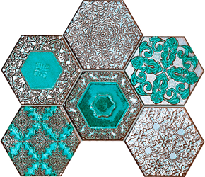 Tubądzin Lace Absinthe Mozaika Ścienna 22,1x29,8