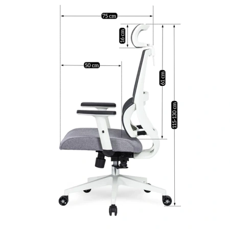 Fotel Obrotowy NICKI Szary