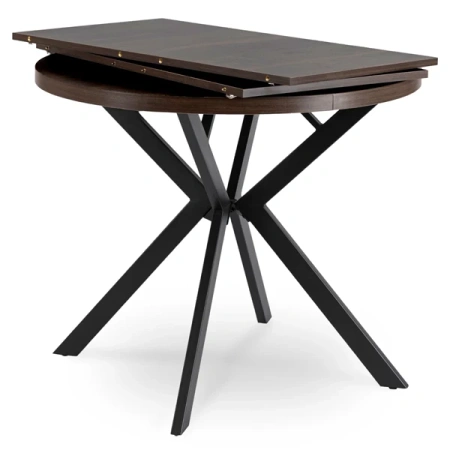 Stół LUGO 90-190 cm Orzech/Czarny