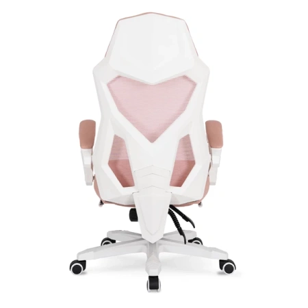 Fotel Obrotowy BING Różowy/biały