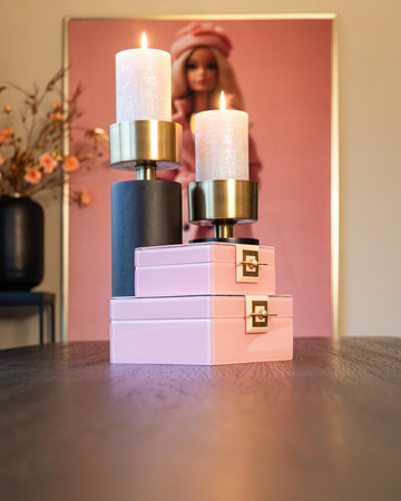 RICHMOND pojemnik na biżuterię BODINE L   różowy