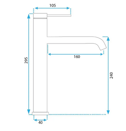 BATERIA UMYWA JS-B311-1BG CLIF ZŁOTA SZCZO WYSOKA