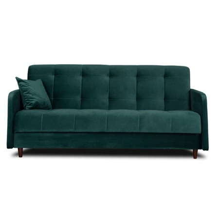Zestaw 2x Sofa TIVOLI Zielona Welurowa
