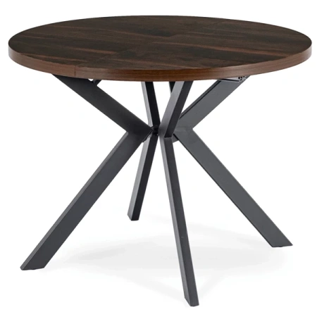 Stół LUKAS 100-250 cm Orzech/Czarny