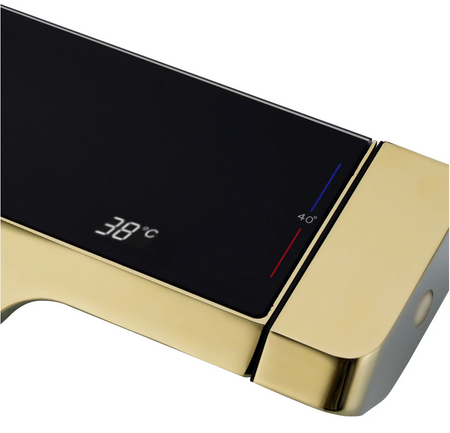 ZESTAW NATRYSKOWY ROB ZŁOTY SZCZOTKOWANY TERMOSTAT