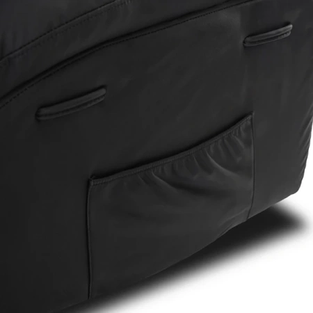 Fotel Masujący BRUCE Rozkładany Czarny Ekoskóra