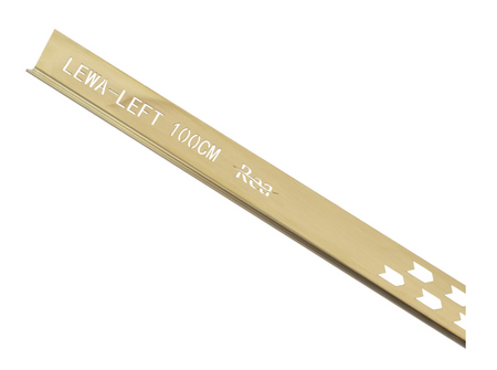 LISTWA SPADKOWA ZŁOTA SZCZOTKOWANA 100 cm PRAWA