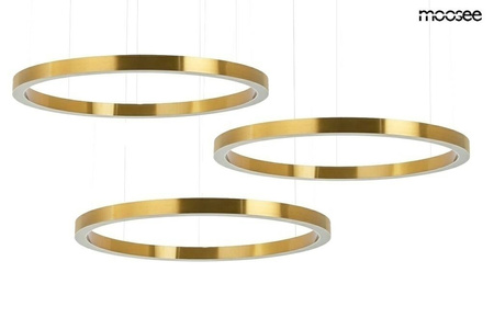 MOOSEE lampa wisząca RING 100 + 100 +     100 złota na jednej podsufitce