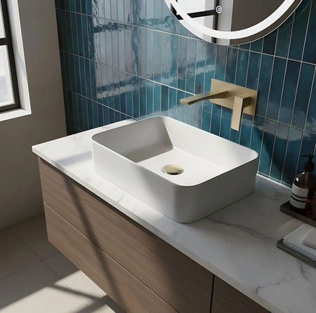 BATERIA UMYWALKOWA PODTYNKOWA JOE ZŁOTA SZCZOTKOWA