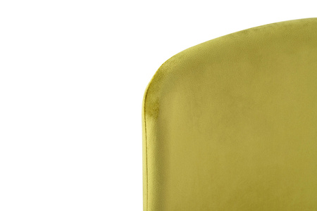 Krzesło DIEGO jasnozielone - welur,       podstawa czarno złota