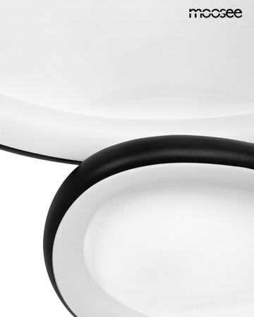 MOOSEE lampa sufitowa / plafon AREA 3     czarna