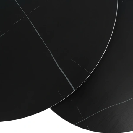 Zestaw Stolików JERRY Czarny Marmur/Czarny