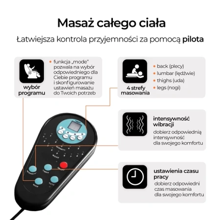 Fotel Obrotowy Masujący SPIKE 2 Ciemnoszary