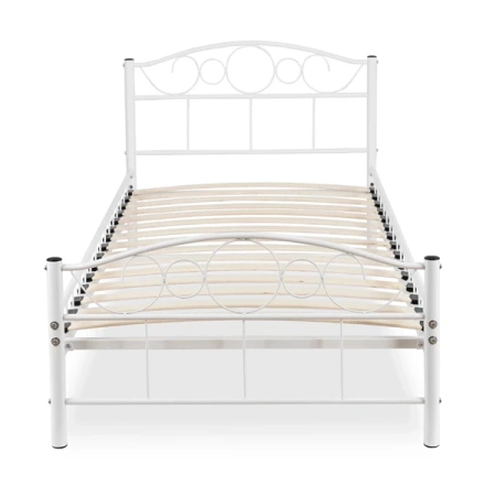 Łóżko 90x200 cm GRIFFIN Białe