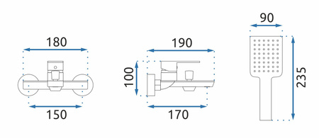 BATERIA WANNOWA MY1802-3B URBAN CZARNA