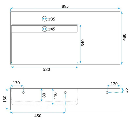 UMYWALKA KONGLOMERA ARCHI 90 GREY MATT - NABLATOWA