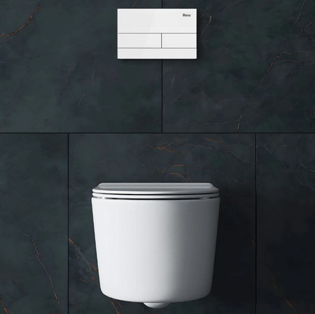 PRZYCISK DO STELAŻA PODTYNKOWEGO T GLASS WHITE