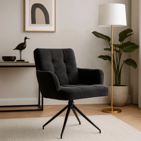 Krzesło Obrotowe AKITA Czarne