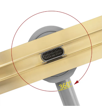 ODPŁYW NEOX SLIM PRO ZŁOTY SZCZOTKOWANY 600