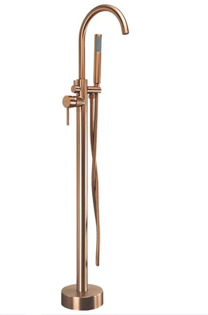 BATERIA WANNOWA PODŁOGOWA LUNGO MIEDŹ SZCZOTKOWANA