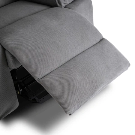 Fotel Masujący z Funkcją Wstawania FENIX Szary