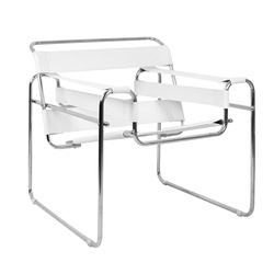 Fotel IVAN biały - ekoskóra