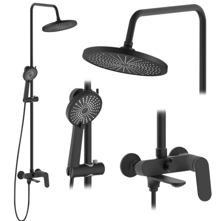 ZESTAW NATRYSKOWY MARCO CZARNY