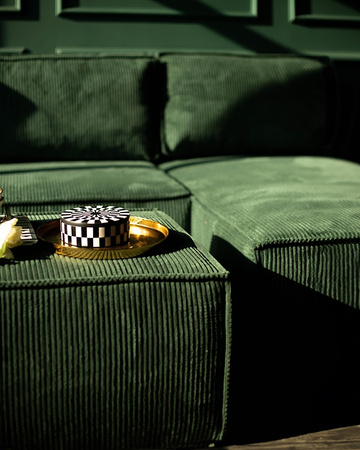 Narożnik PILLOW M prawy z funkcją spania  zielony